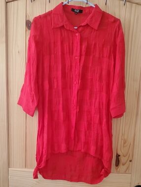 Red Sheer Blouse Lior Paris
